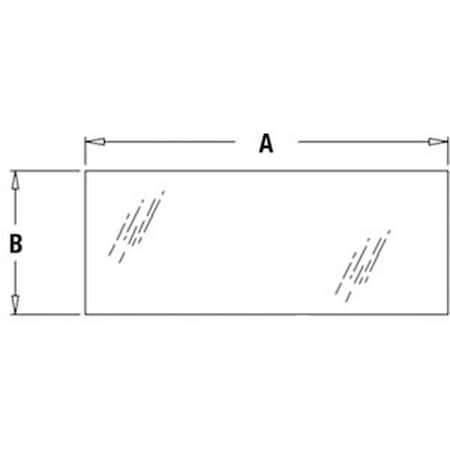 Aftermarket Rear Lower Window Glass Fits John Deere 310G 310J 310SJ 410G 410J 710G B T201953